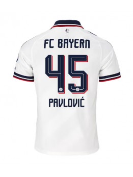 Moški Nogometna dresi replika Bayern Munich Aleksandar Pavlovic #45 Gostujoči 2026-27 Kratek rokav Moški Nogometna dresi replika Bayern Munich Aleksandar Pavlovic #45 Gostujoči 2026-27 Kratek rokav